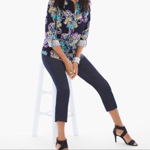 Chico’s NWT So Slimming Brigitte Crop Pants Sz 000